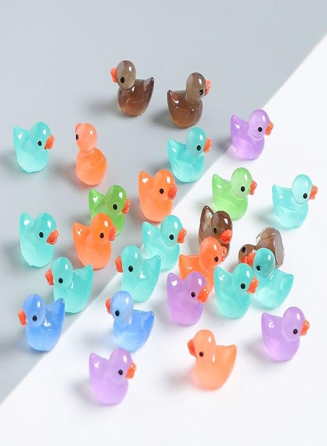 CHAKANLX 100pcs,Luminous Duck Mini Luminous Duck,Car Ornaments Cute Resin Creative Handmade Decor,Holiday Party Gifts,Birthday Gifts,Indoor Ornaments,Room Decor,Home Decor,Scene Decor,Holiday Decor,Desktop Dec - Image 4